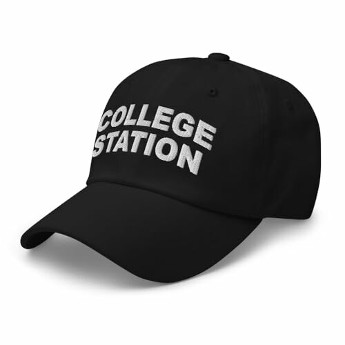 Close-up of the College Station Texas Hat stitching