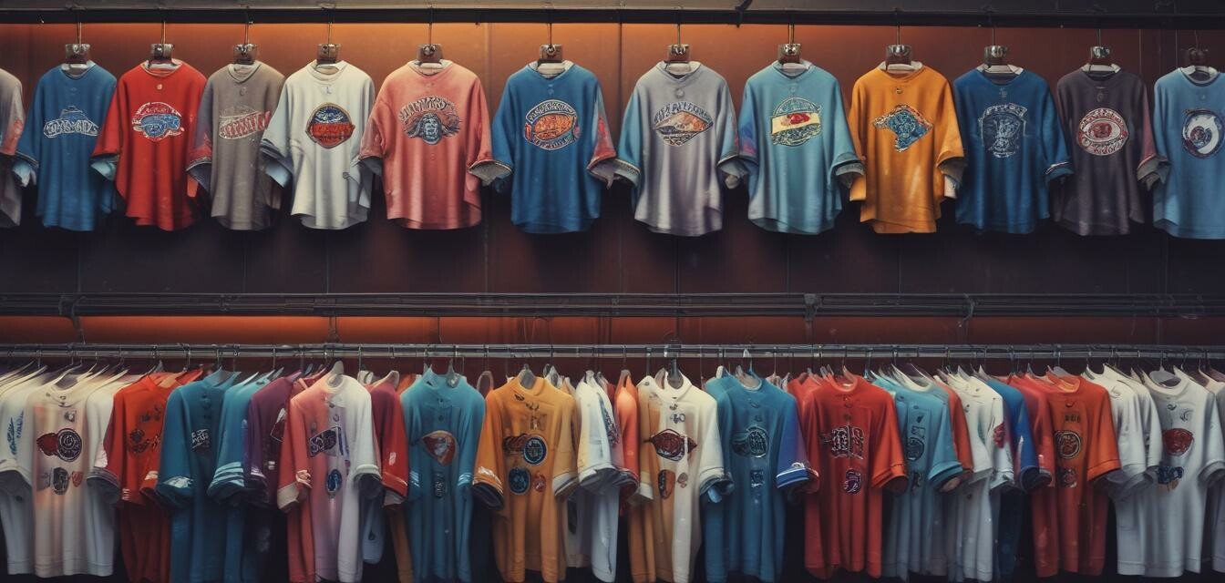 Various college shirt patterns