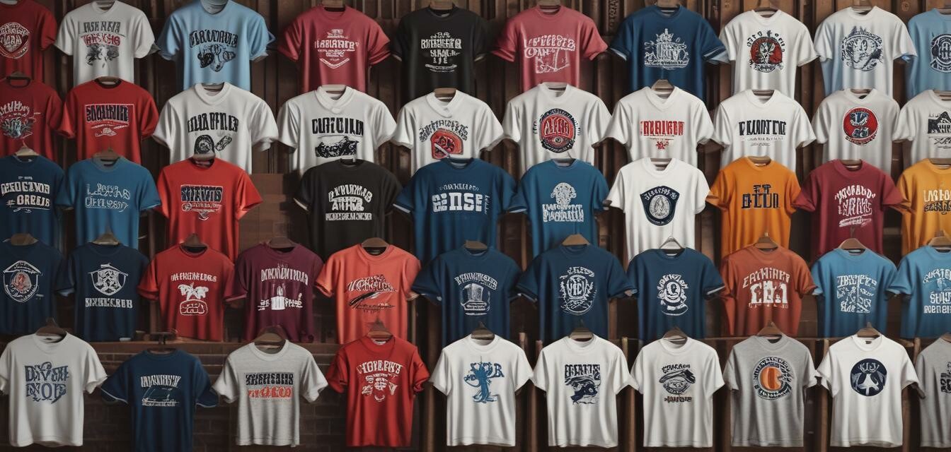 College t-shirt designs from various universities